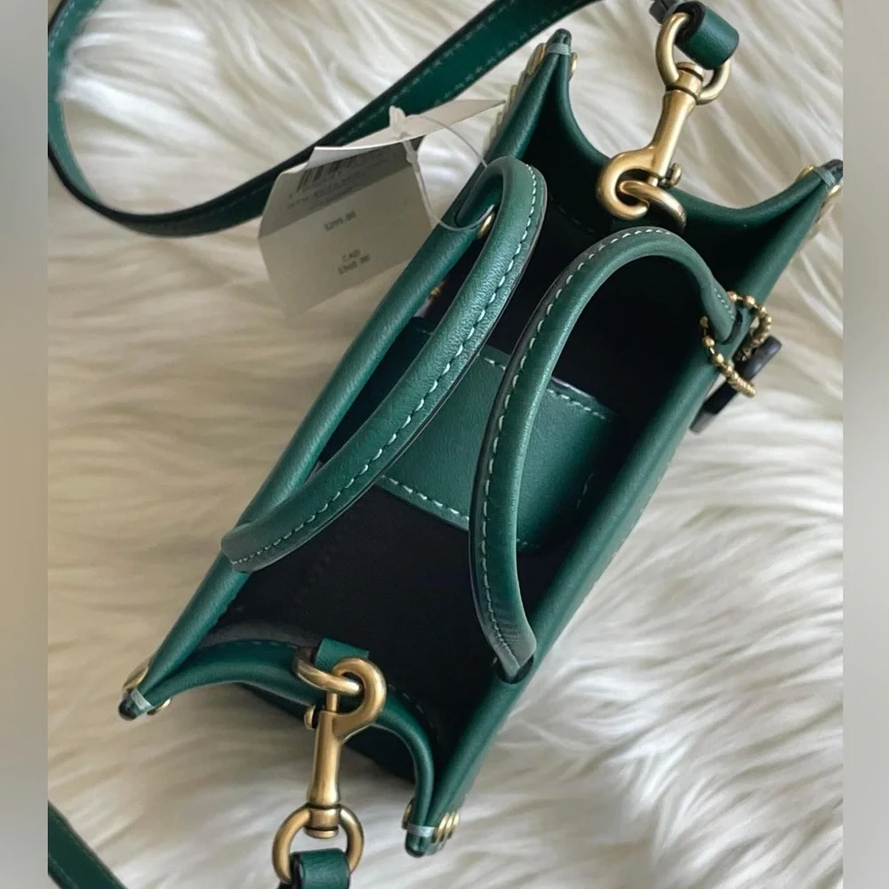 💰SOLD - CC385 - Coach Mini Cashin Tote with Rivets - Picture 7 of 13